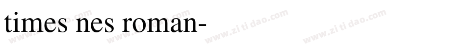 times nes roman字体转换